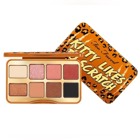 NIB Too Faced Kitty Likes To Scratch On-The-Fly Mini Eyeshadow Palette - Picture 1 of 11